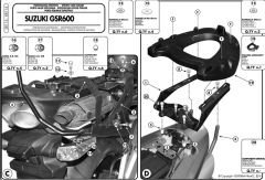 GIVI SR116 SUZUKI GSR 600 (06-11) ARKA ÇANTA TAŞIYICI