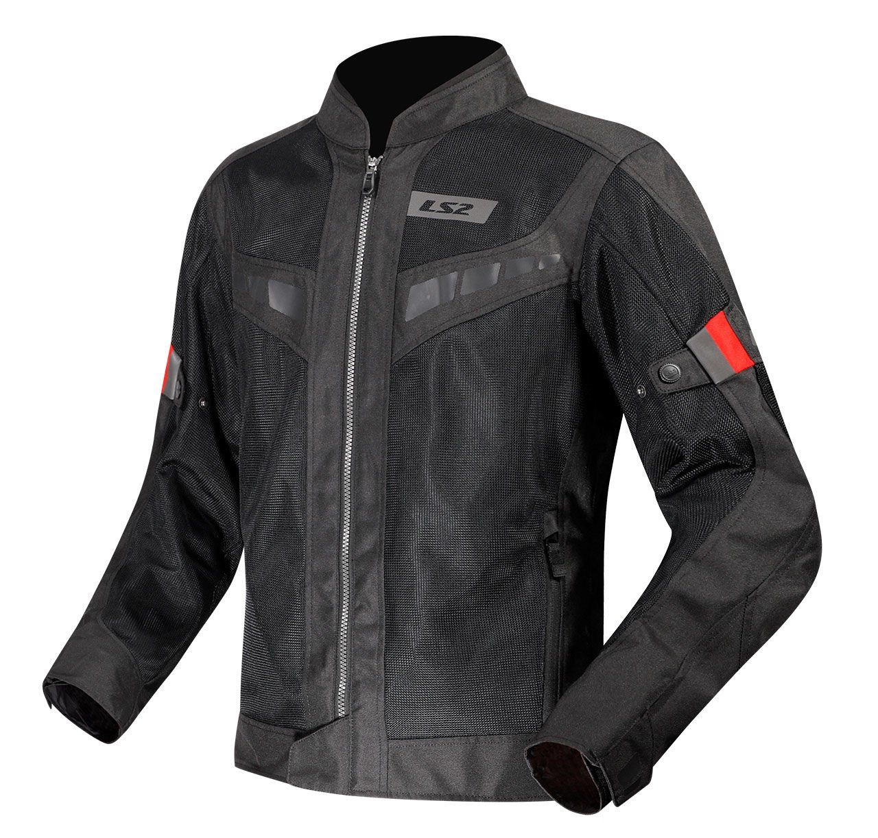 LS2 BLADE AIR MONT SİYAH-GRİ Siyah-Kırmızı - M