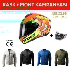 Draken S Bombs A5 / Mat Kırmızı Full Face Motosiklet Kaskı - İntercom Uyumlu, DOT VE ECE 22.06