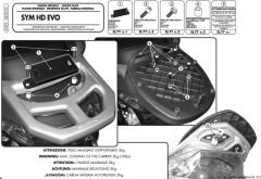 GIVI E291 SYM HD EVO 125-200 (07-15) ARKA ÇANTA TAŞIYICI
