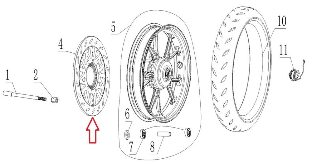 SPN 125 Ön Disk Absli