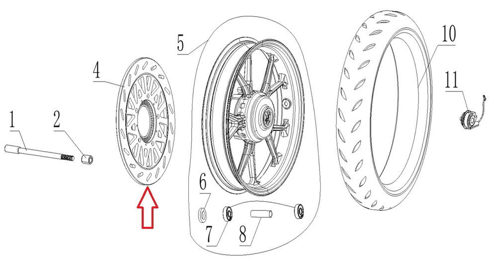 SPN 125 Ön Disk Absli