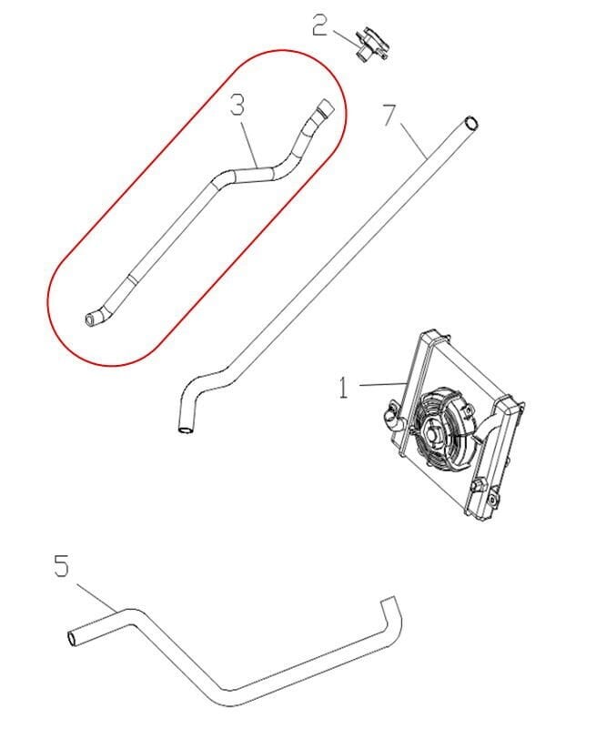 Xsuv 250 Radyatör Su Ekleme Hortumu