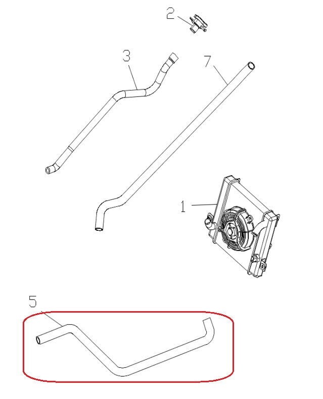 Xsuv 250 Radyatör Çıkış Borusu