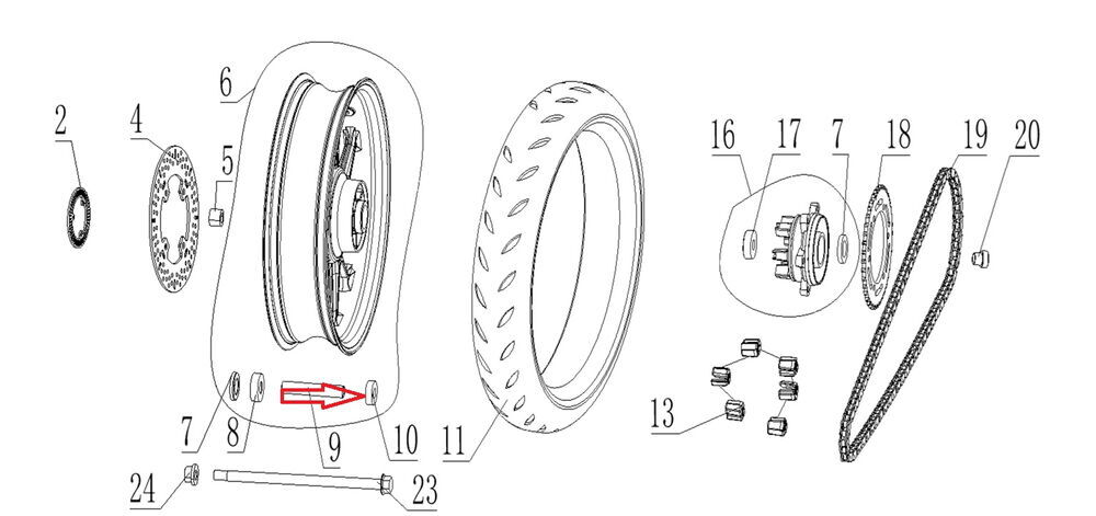 SPN 125 Arka Jant Sol Rulmanı 6203