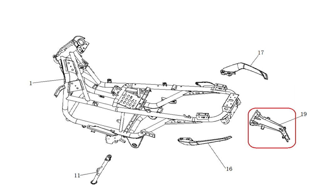 Xsuv 250 Arka Çamurluk Demiri