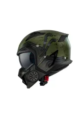 Axxis Hunter Sv Toxic C6 Mat Green Modüler Motosiklet Kask