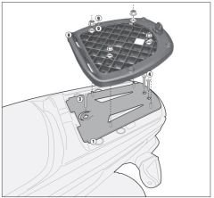 GIVI SR2102 YAMAHA XENTER 125-150 (12-20) ARKA ÇANTA TAŞIYICI