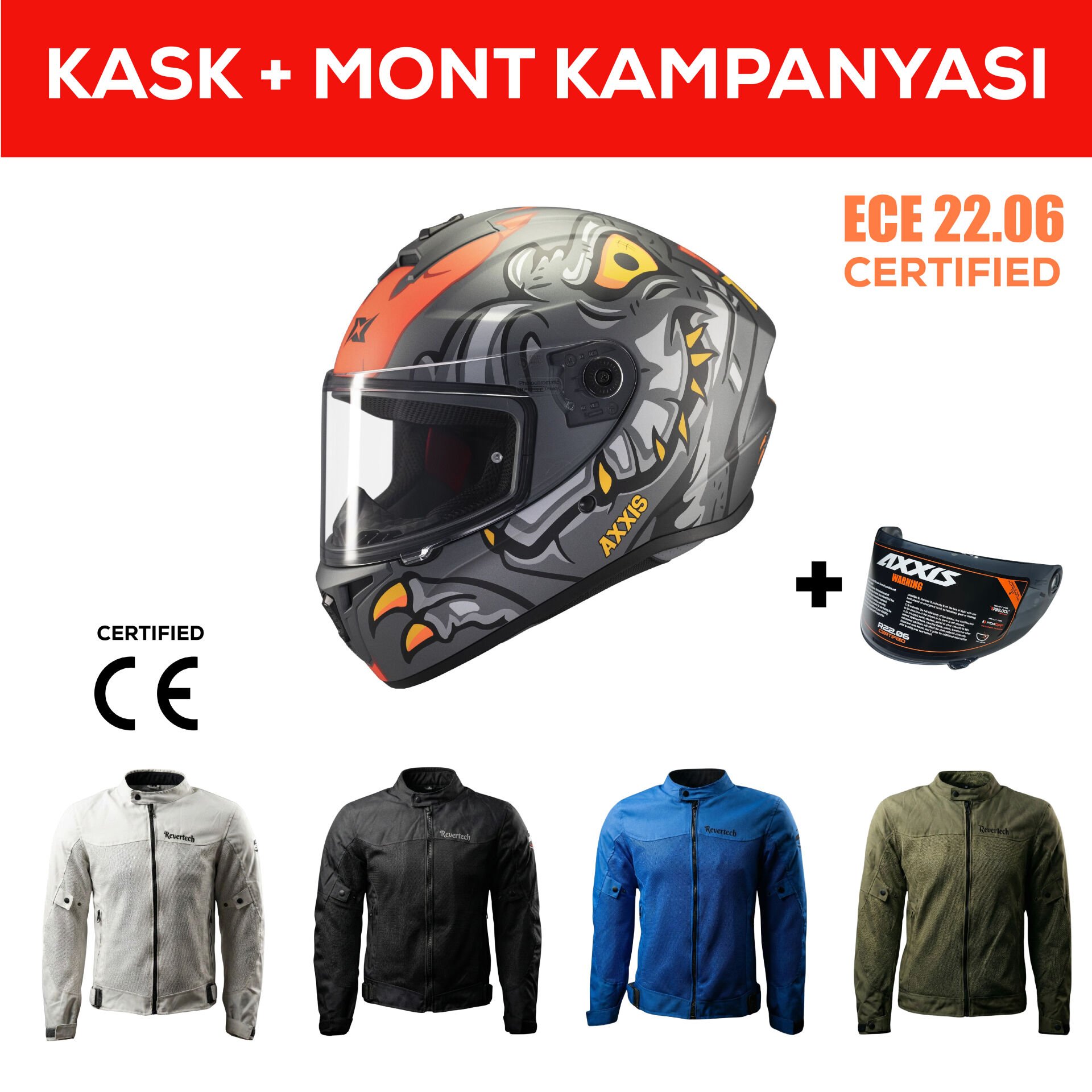 Draken S Dinatoon B5 / Mat Kırmızı Full Face Motosiklet Kaskı - İntercom Uyumlu, DOT VE ECE 22.06