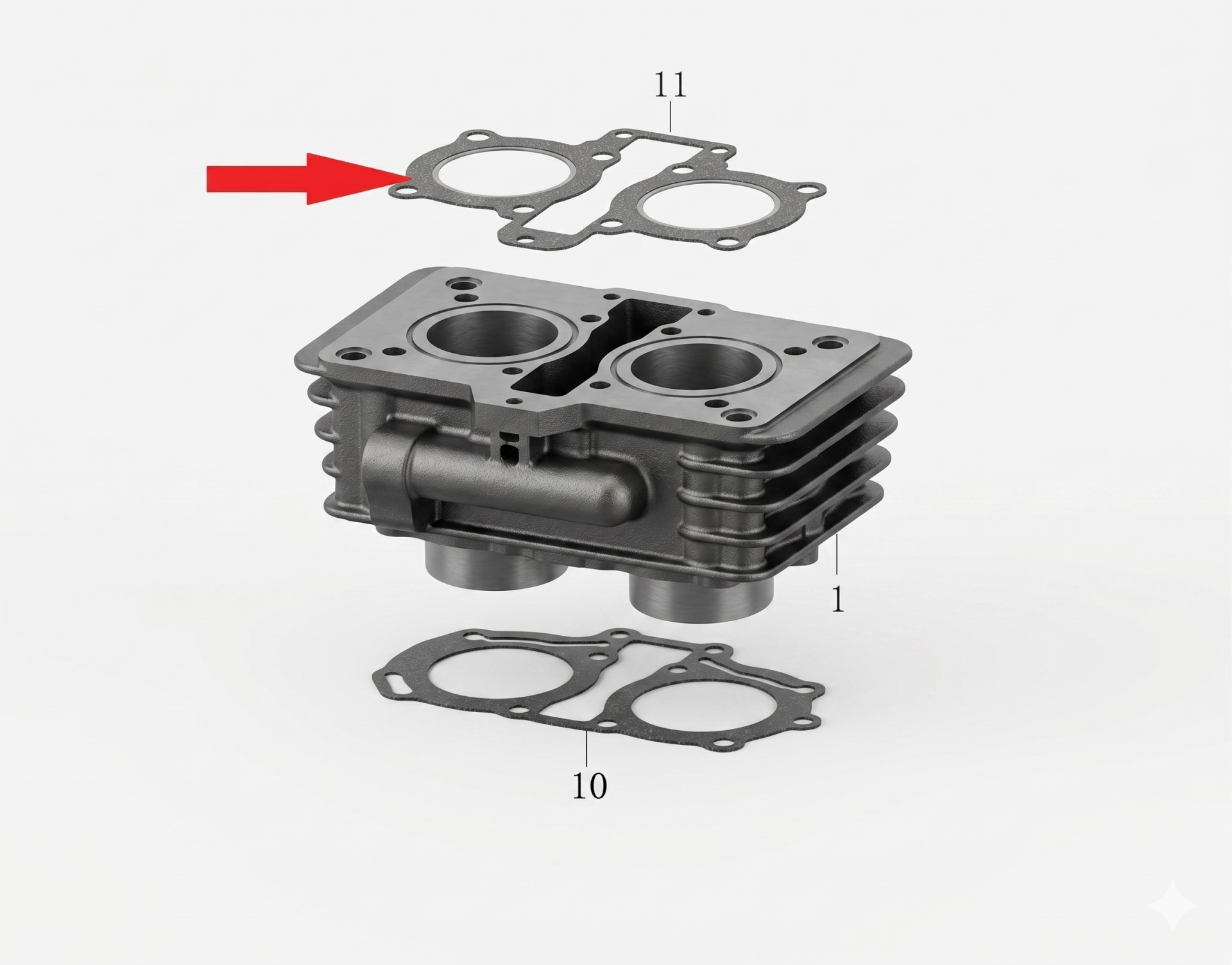 Daytona 125 Silindir Üst Conta