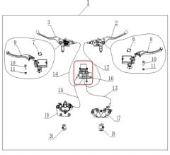 Xsuv 250 Fren Hidrolik Dagıtıcı Orta Merkez