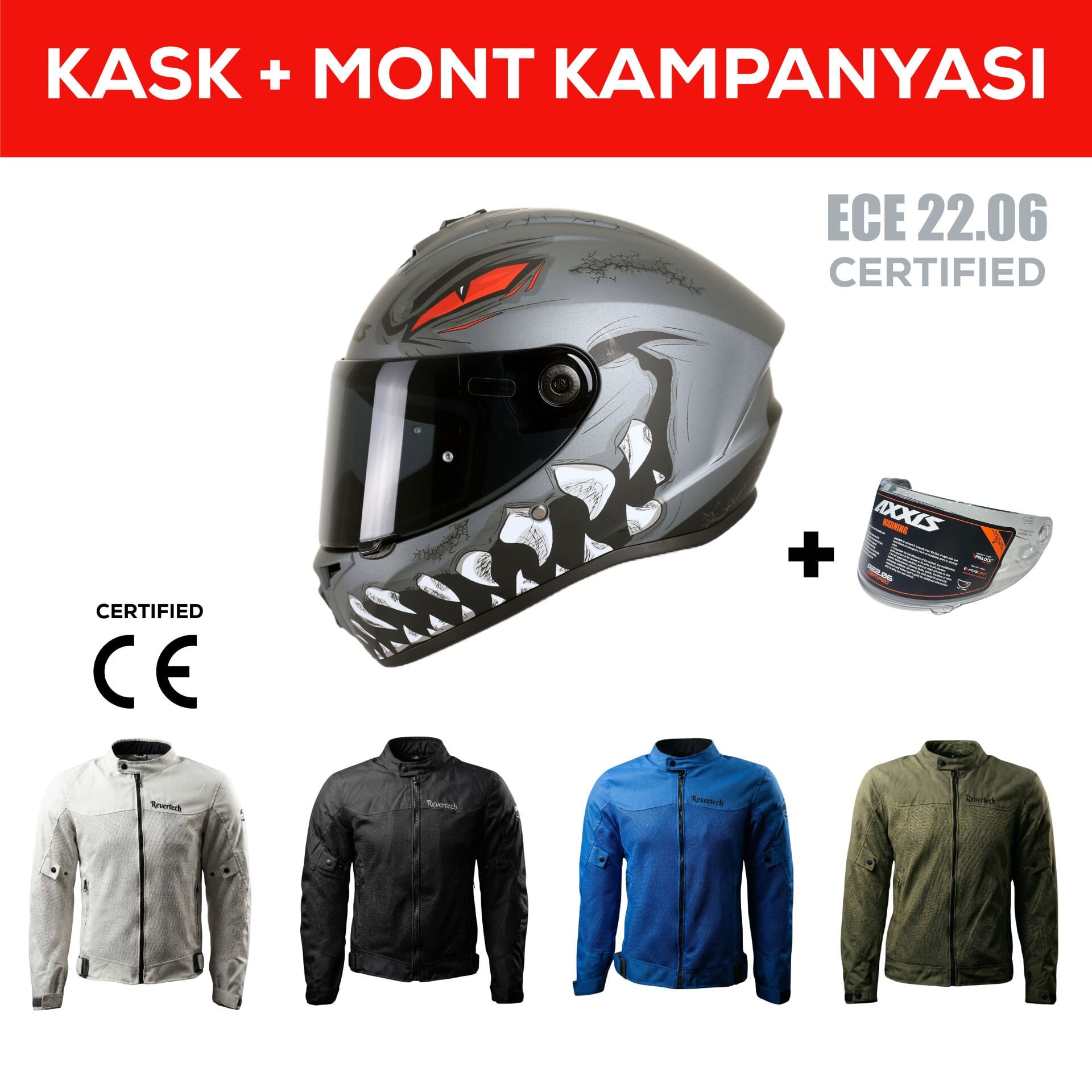 Draken S Forza B5 / Mat Red Full Face Motosiklet Kaskı - İntercom Uyumlu, DOT VE ECE 22.06