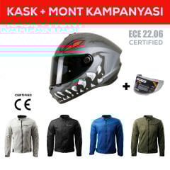 Draken S Forza B5 / Mat Red Full Face Motosiklet Kaskı - İntercom Uyumlu, DOT VE ECE 22.06