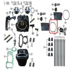 Daytona 250 V Silindir Üst Kapak Sol Oring